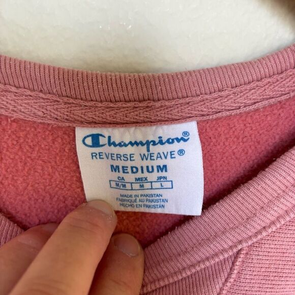 UNI Panthers Champion reverse weave Pink Northern Iowa UNI Sweatshirt Medium - Picture 7 of 10